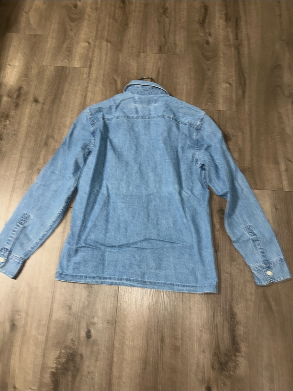 Hollister Denim Shirt Jacket 100% Cotton Blue XS Women’s - Picture 6 of 6
